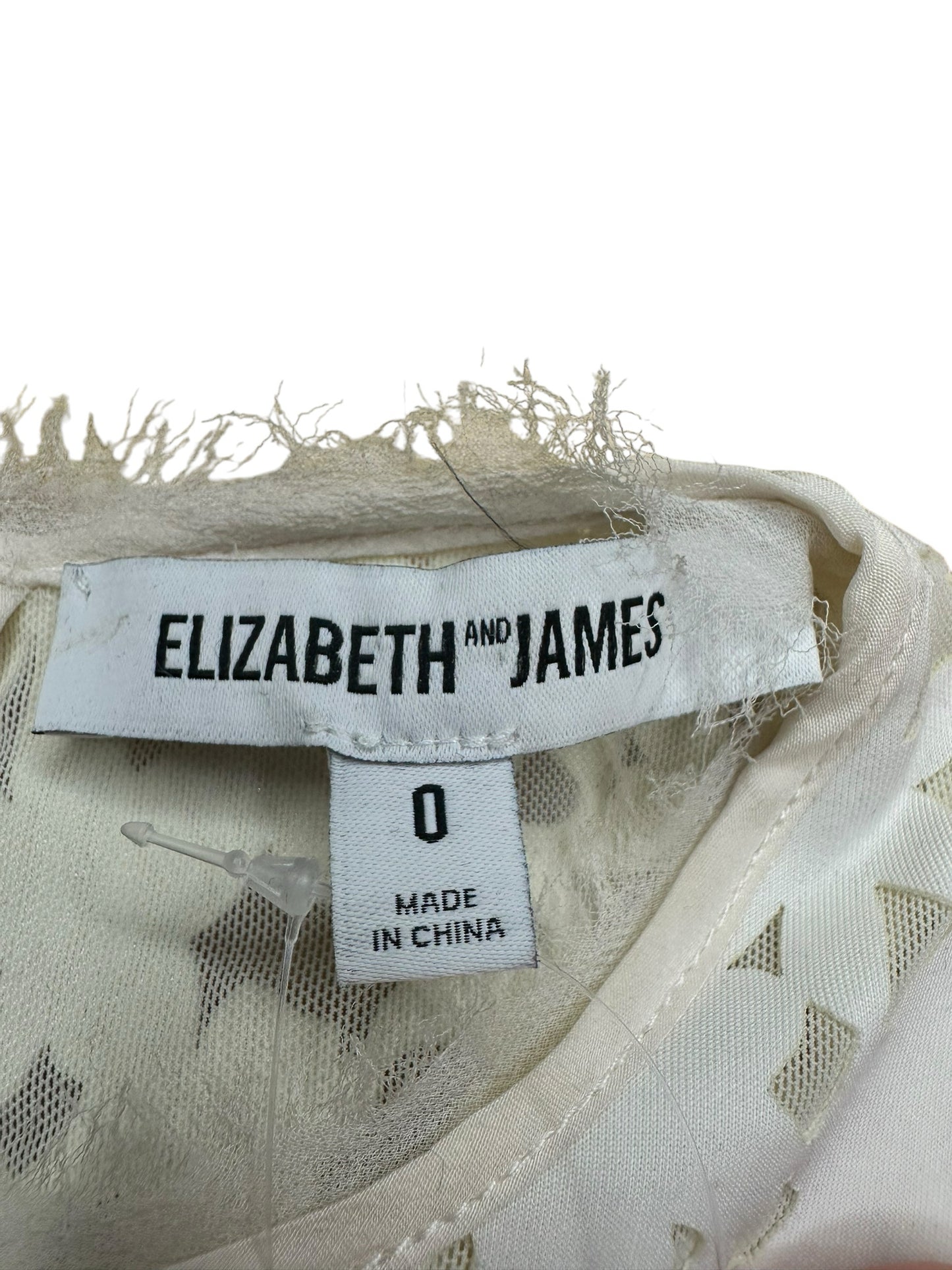 elizabeth and james White Mini Floral dress Size 0