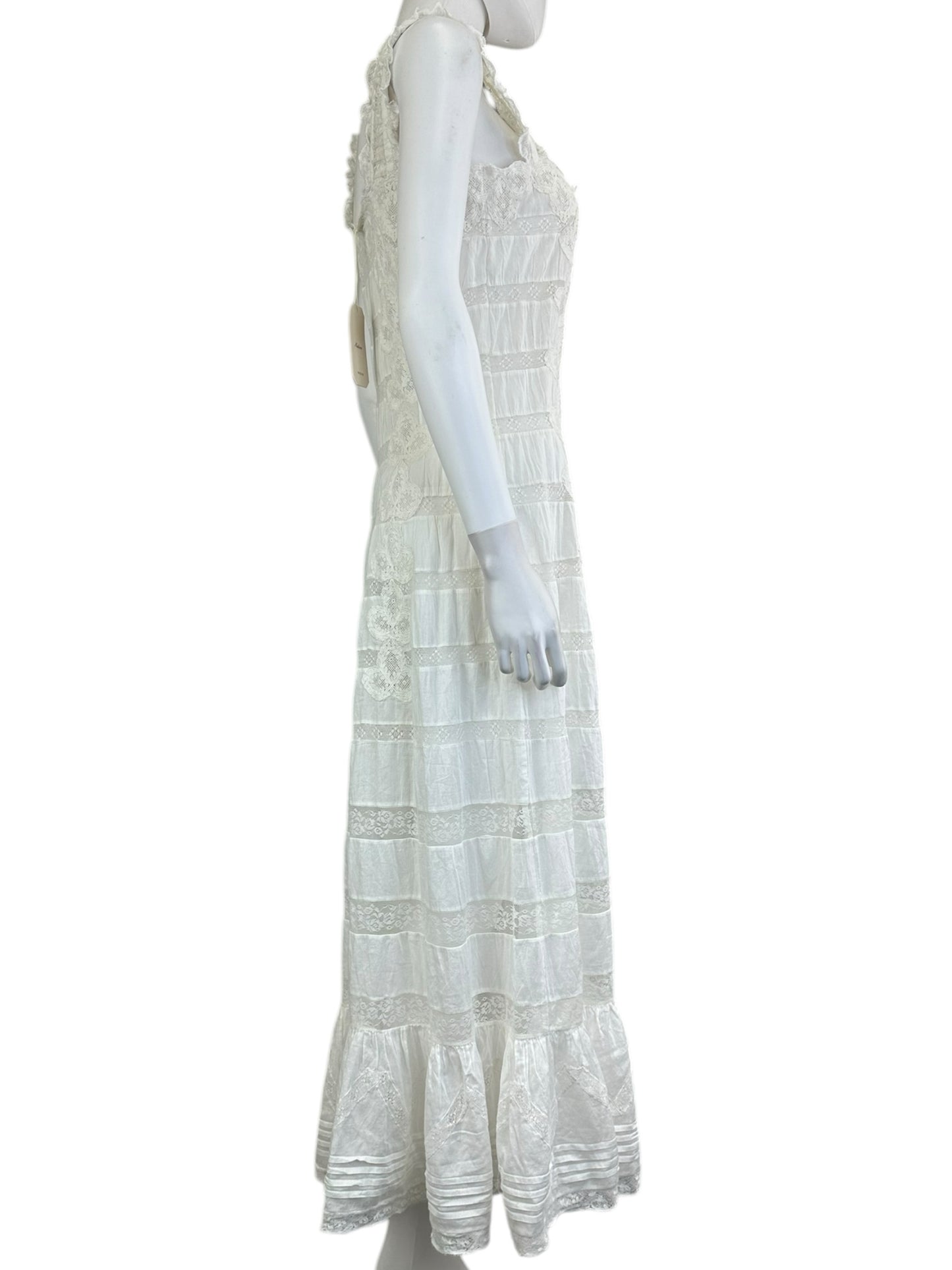 DOEN White Lace Maxi Dress Size S