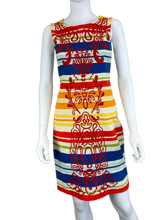 Tabitha Multicolor Striped Sheath Dress Size 0