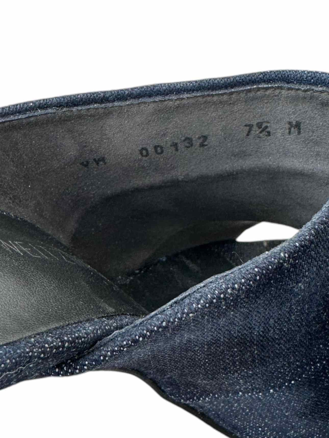 Stuart Weitzman Denim Block Heels Size 7.5