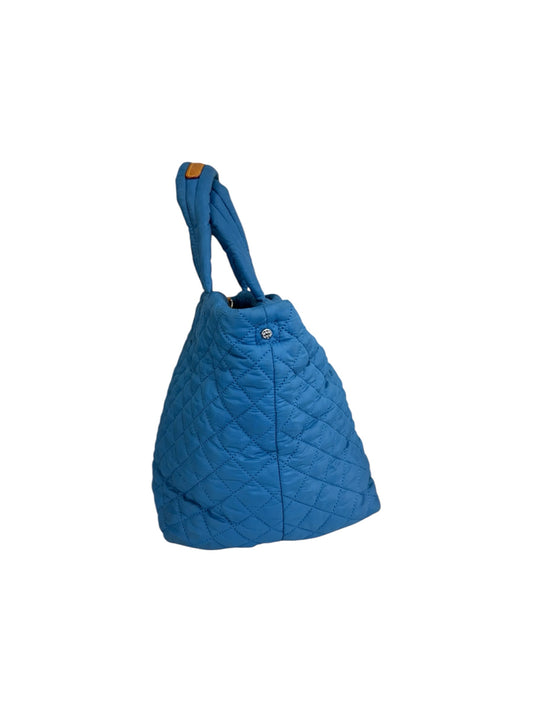 MZ WALLACE  Blue Quilted Medium Sutton Deluxe Designer Handbag