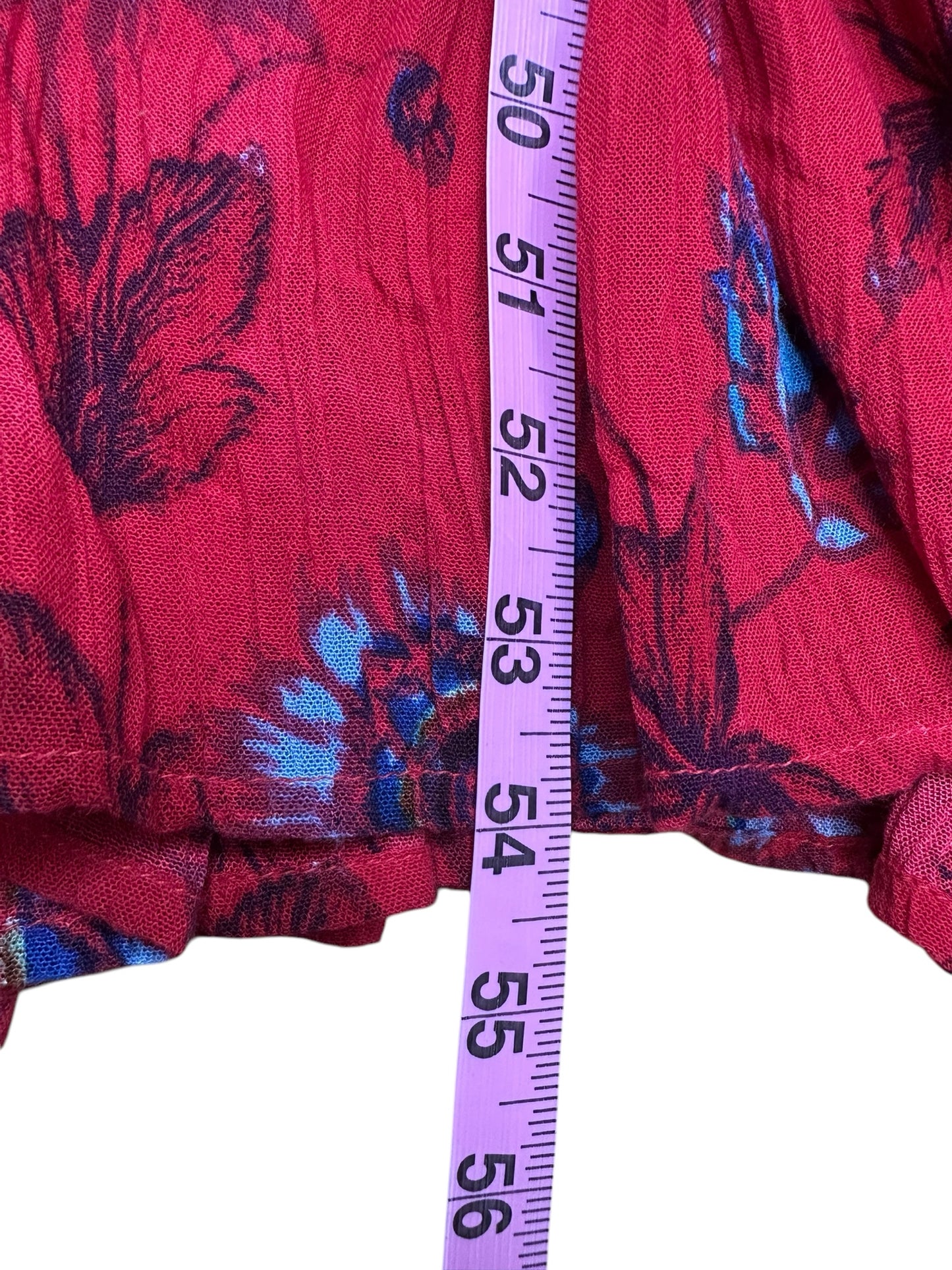 Free People Red Floral Sundress Size XS