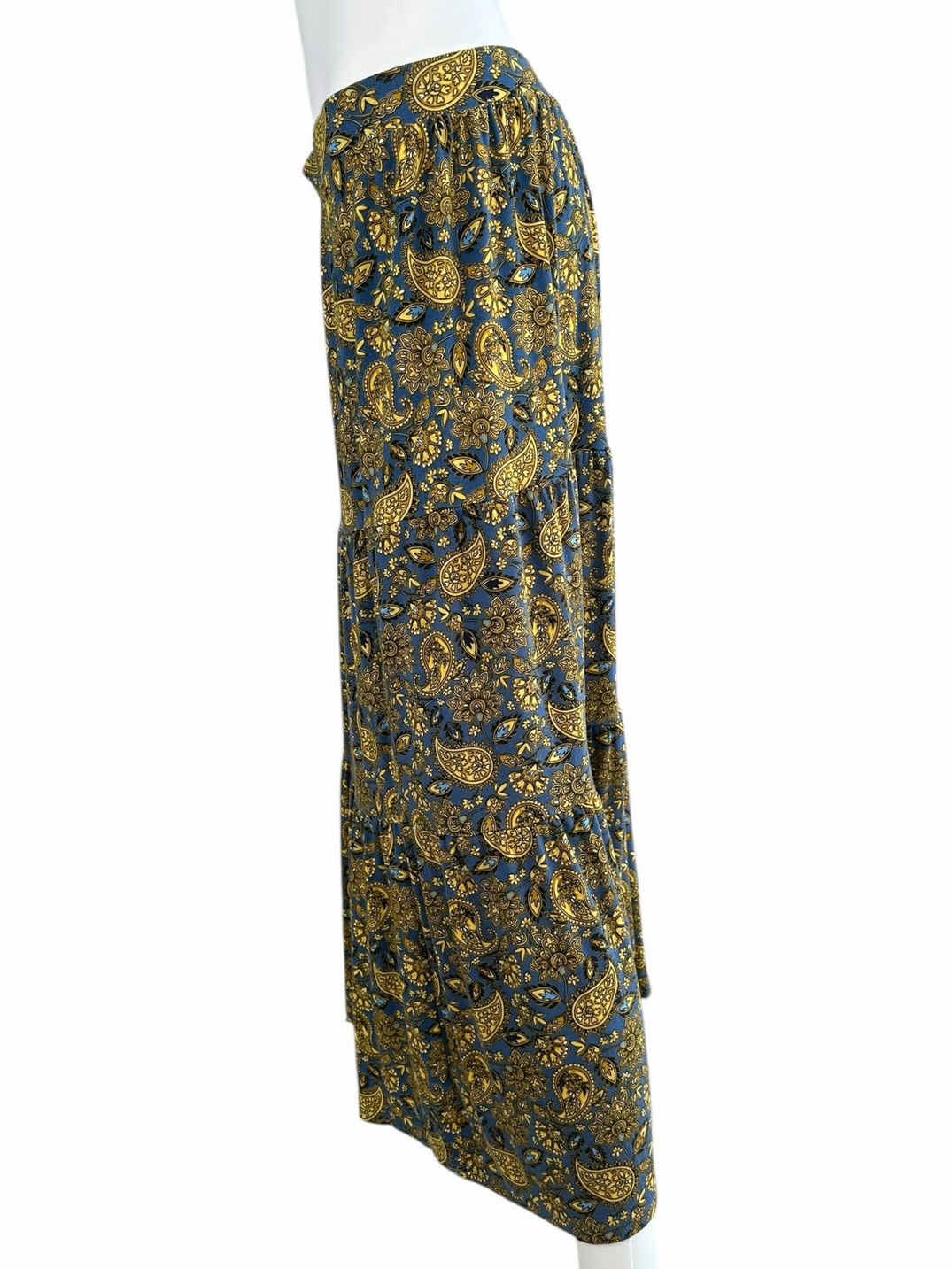 boden Blue Paisley Knot Detail Jersey Knit 2-piece Skirt Set Size 10