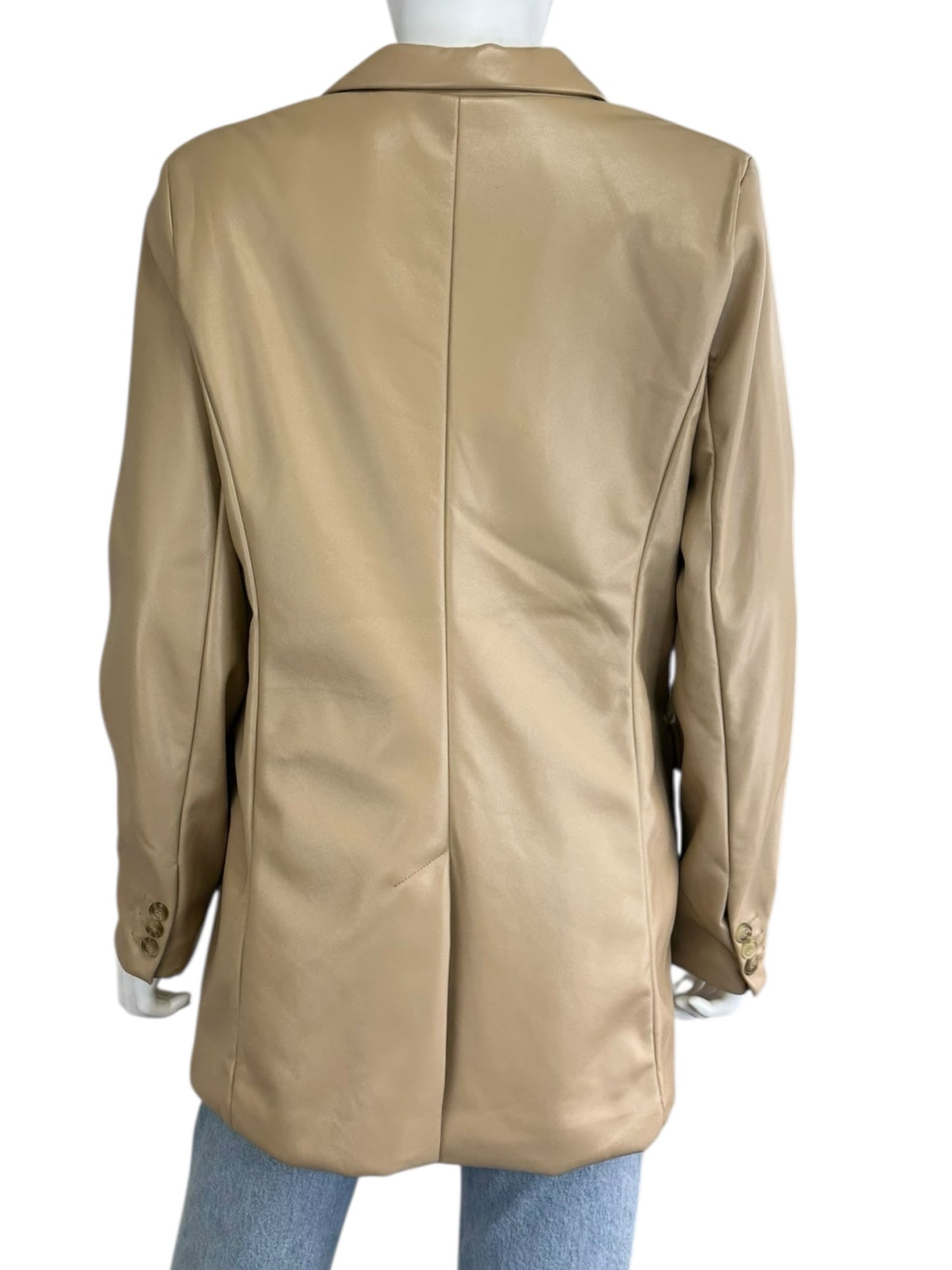 joie NWT Tan Vegan Leather Blazer M