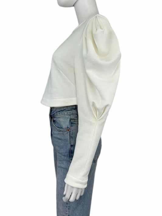 KOCH Cream 100% Cotton Knit Top Size S