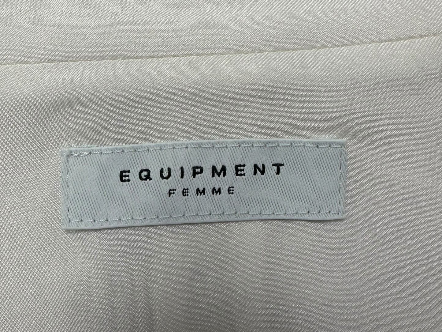 EQUIPMENT White Notched Collar Blazer Size 4