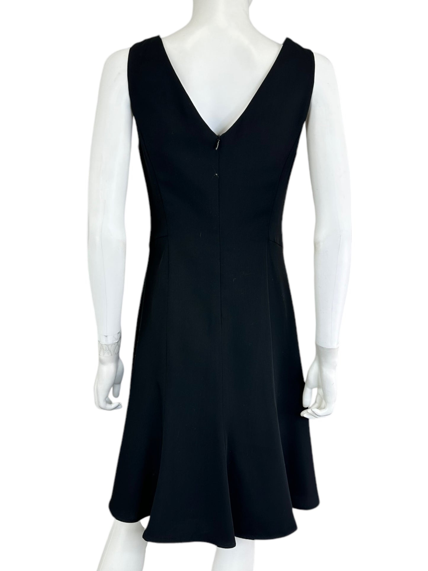 Talbots Black Sleeveless Midi Dress Size 4