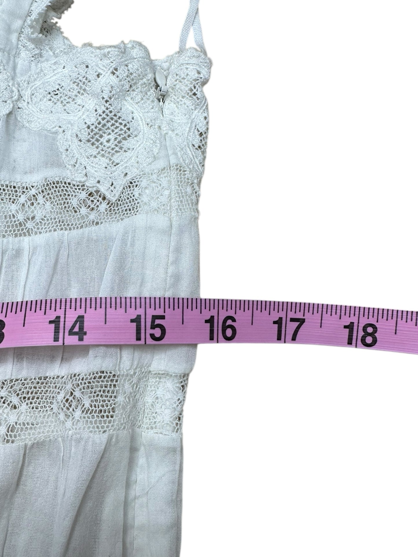 DOEN White Lace Maxi Dress Size S