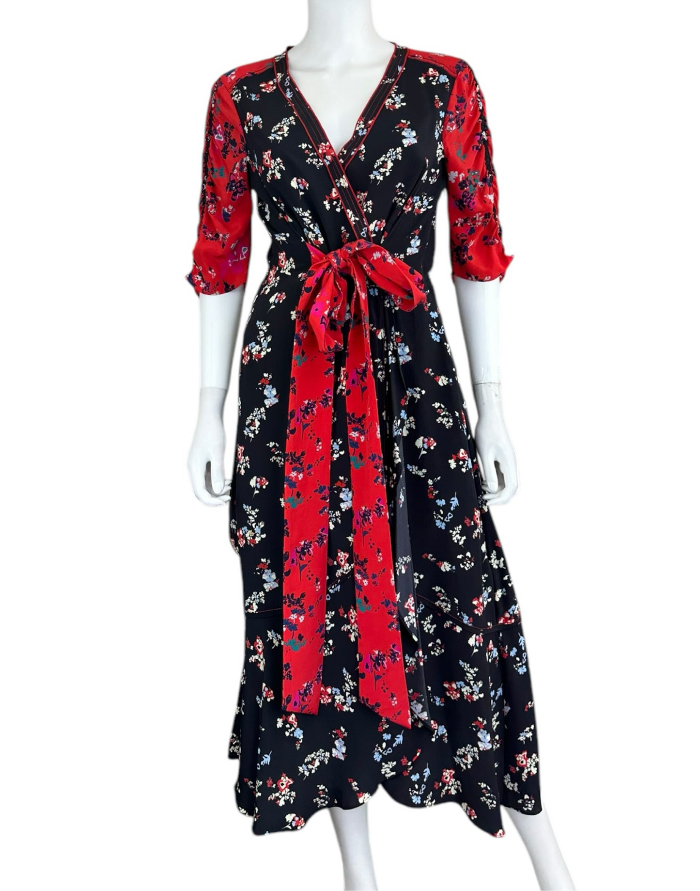 Tanya Taylor Blair Floral Midi Dress Size 6