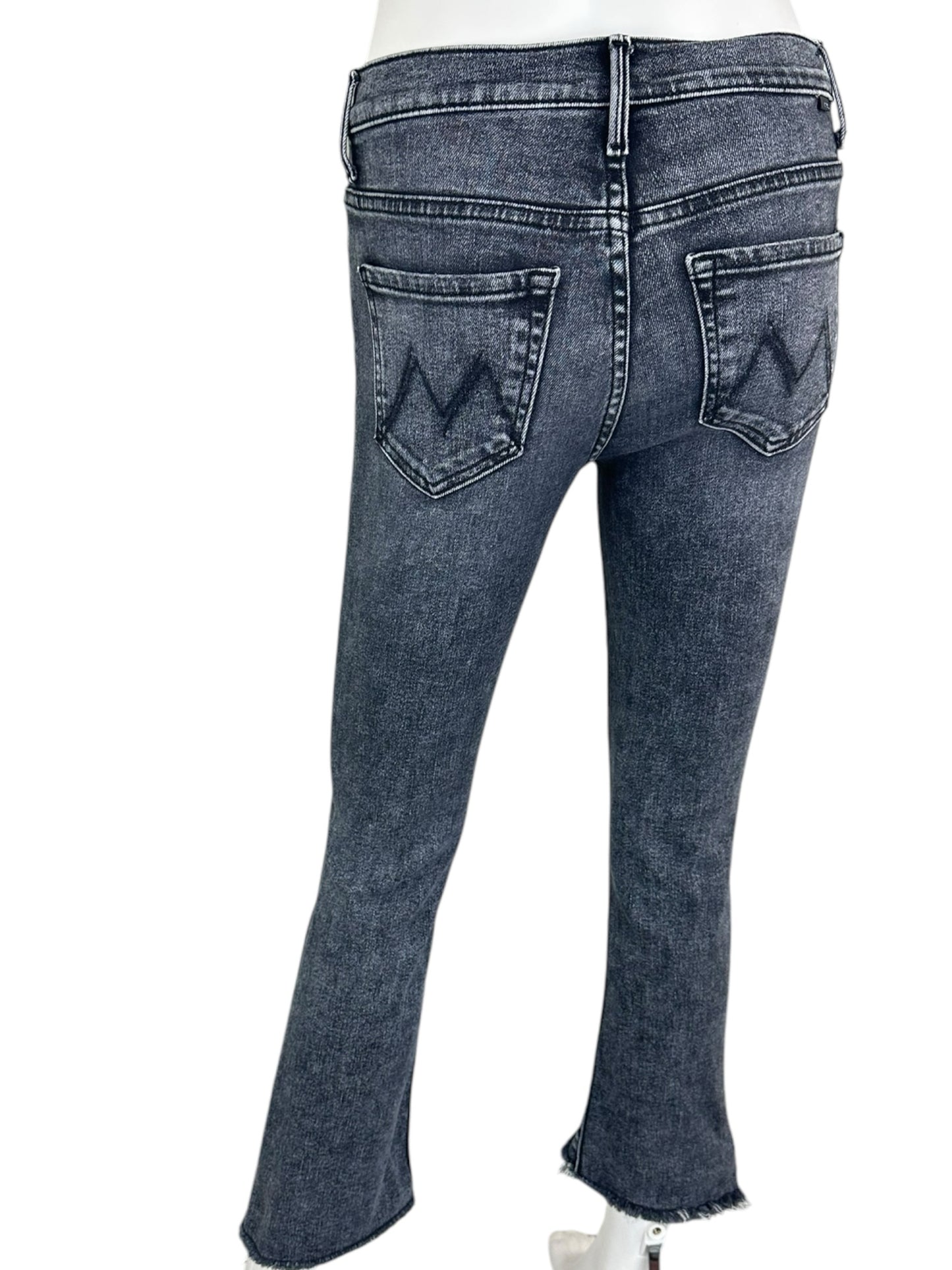 MOTHER Black Cropped Jeans Size 24