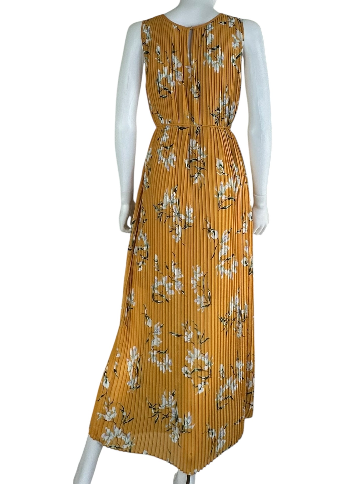 BANANA REPUBLIC Yellow Floral Maxi Dress Size XS