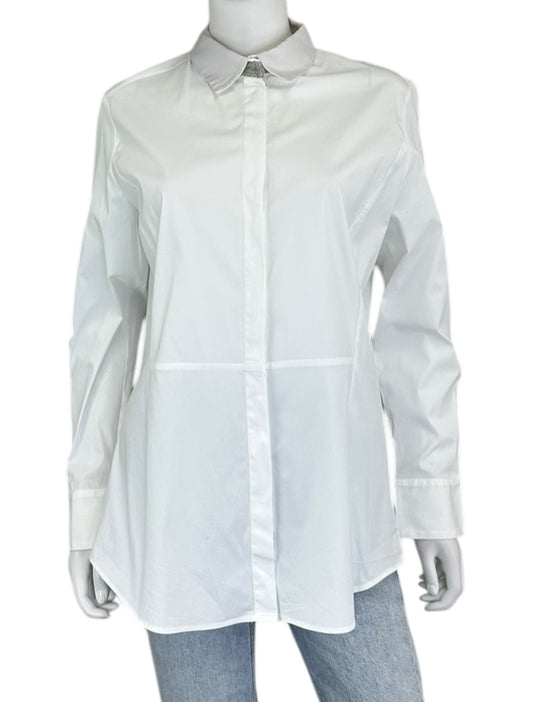 Fabina Filippi White Button Down Shirt Size XL