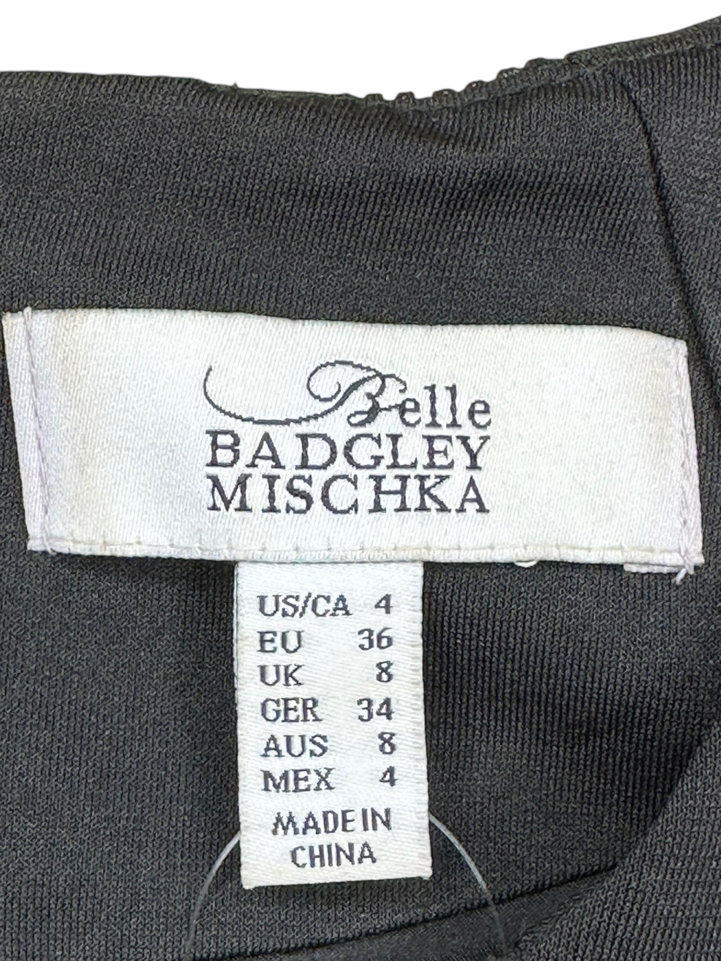 belle by Badgley Michka Black Cocktail Dress Size 4