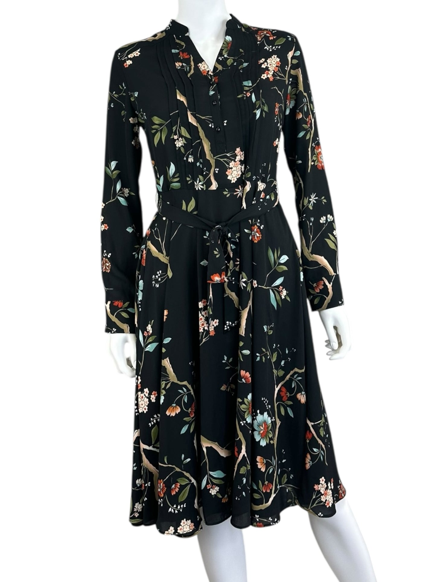 nanette by Nanette Lepore Black Floral Dress Size 2