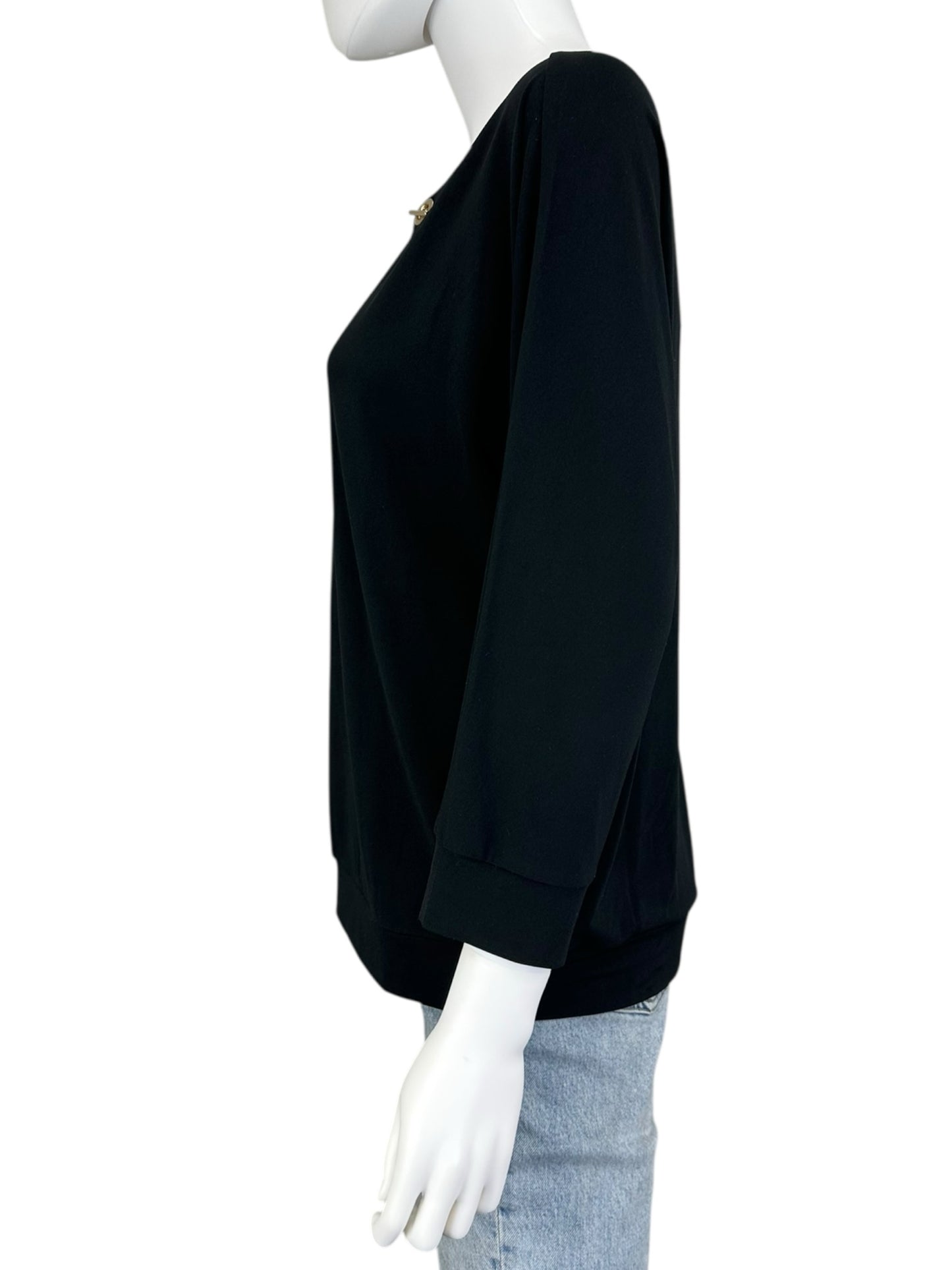 TAHARI Black Blouse Size L