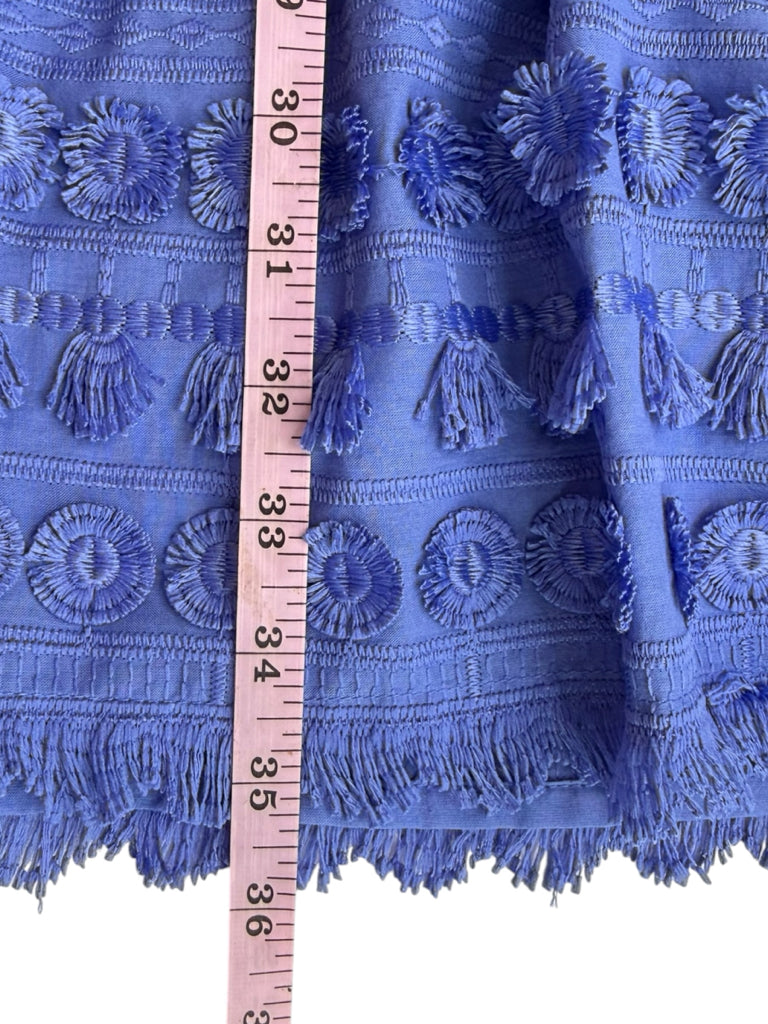 marie oliver Blue Fringe Mini Dress Size M