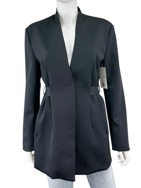 BANDIER Black Sport Logo Blazer Size S