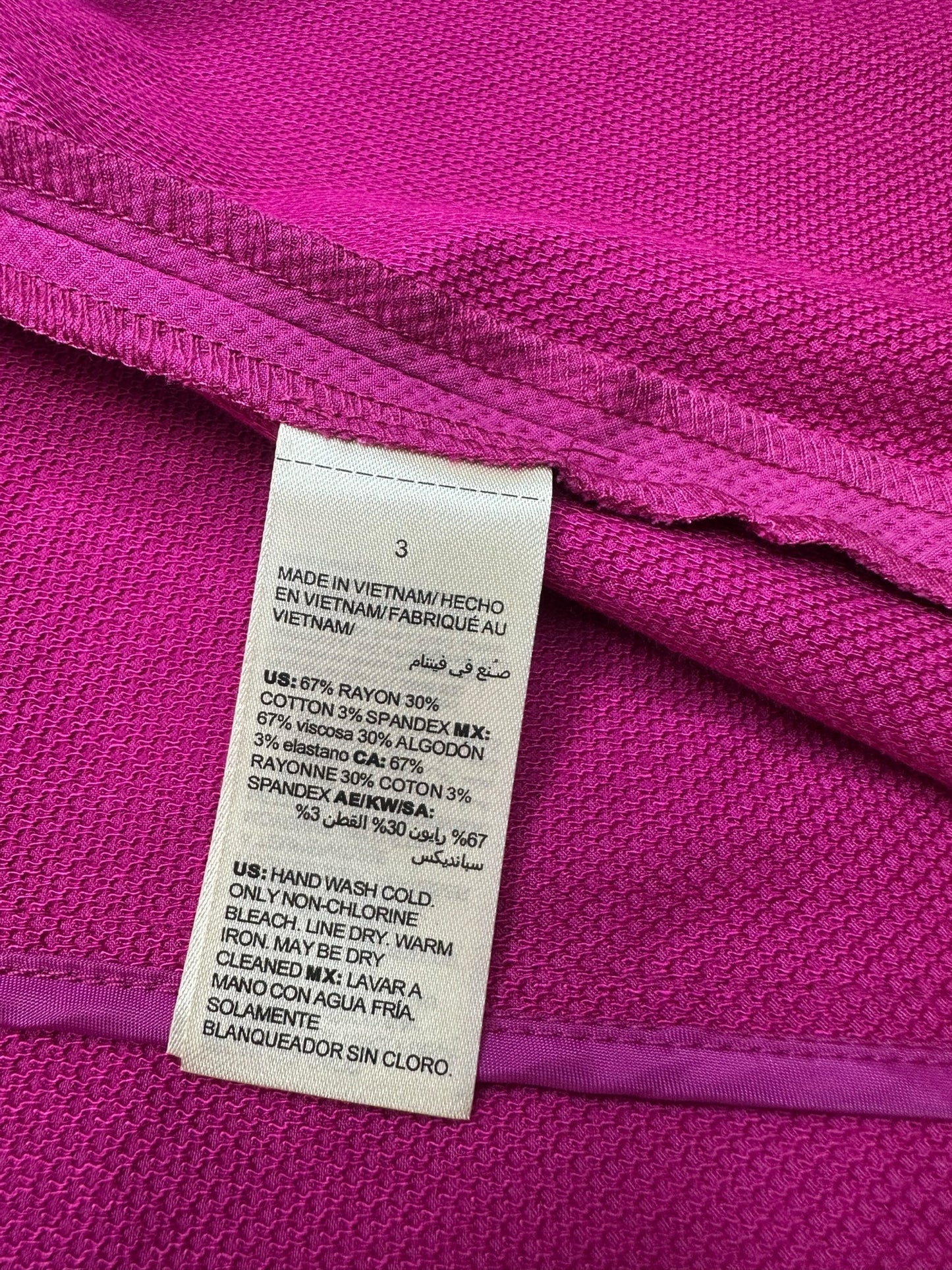 chicos Magenta Jacket Size XL