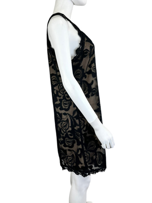 SKIES ARE BLUE NWT Black Lace Mini Dress Size M