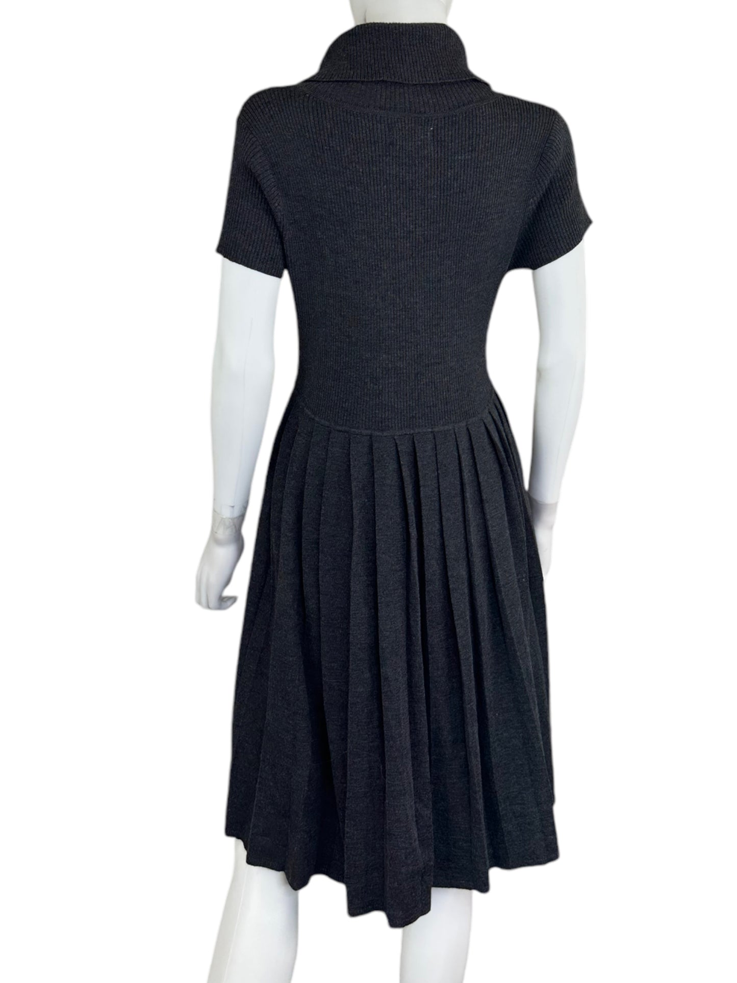 Calvin Klein Charcoal Gray Sweater Dress Size L