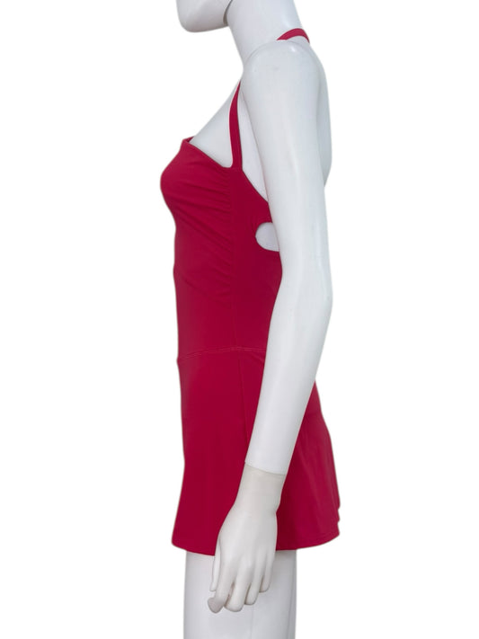 Free People Hot Pink Transcend Limits One Shoulder Skortsie Dress Size XS