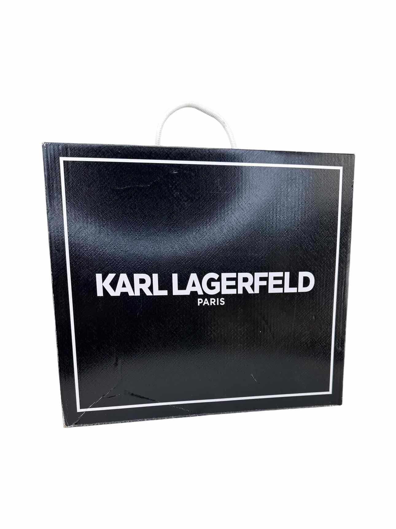 KARL LAGERFELD NWT White TOPANGA Rubber Boots Size 9