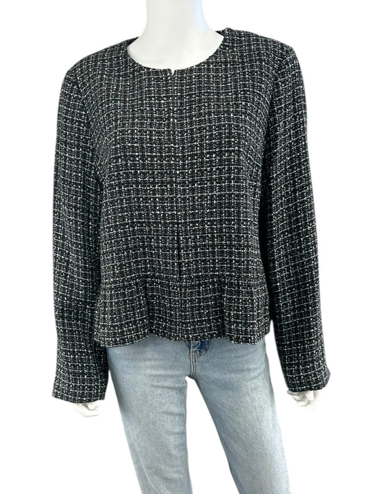 J. Crew Black Tweed Jacket Size 20