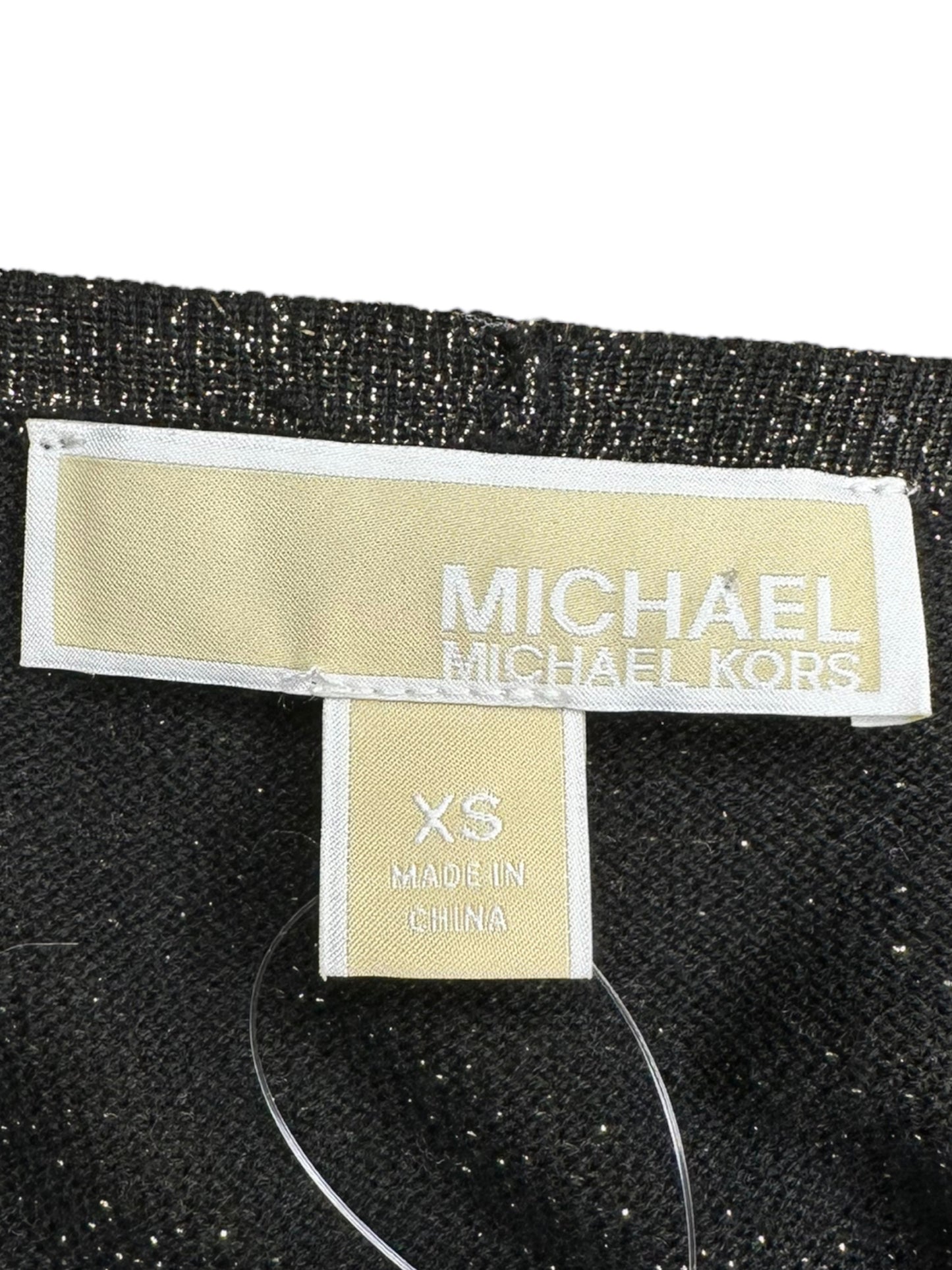 MICHAEL Michael Kors Black and Gold Cardigan Size XS