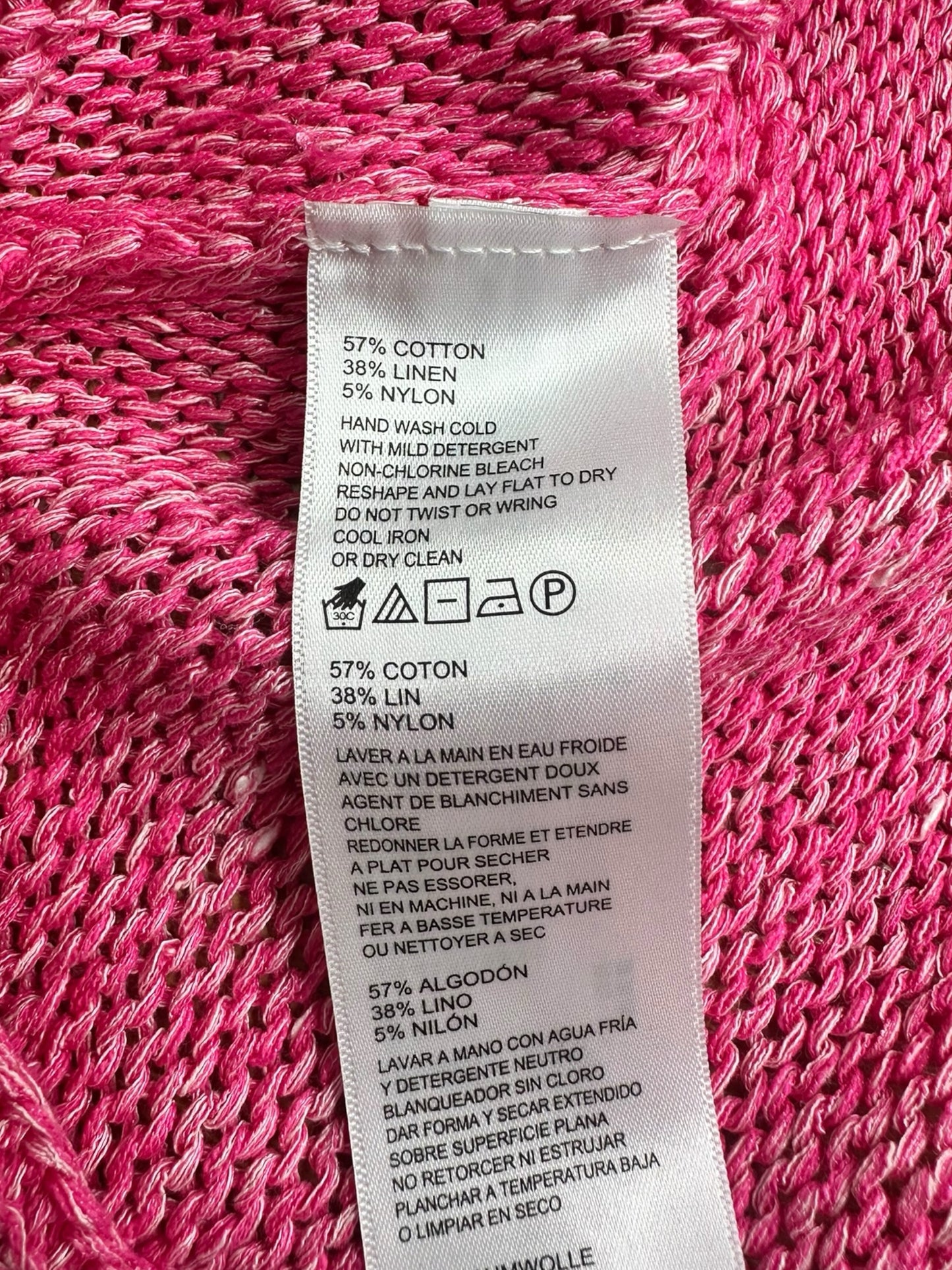 Tommy Bahama NWT Pink Linen Blend Sweater Size S