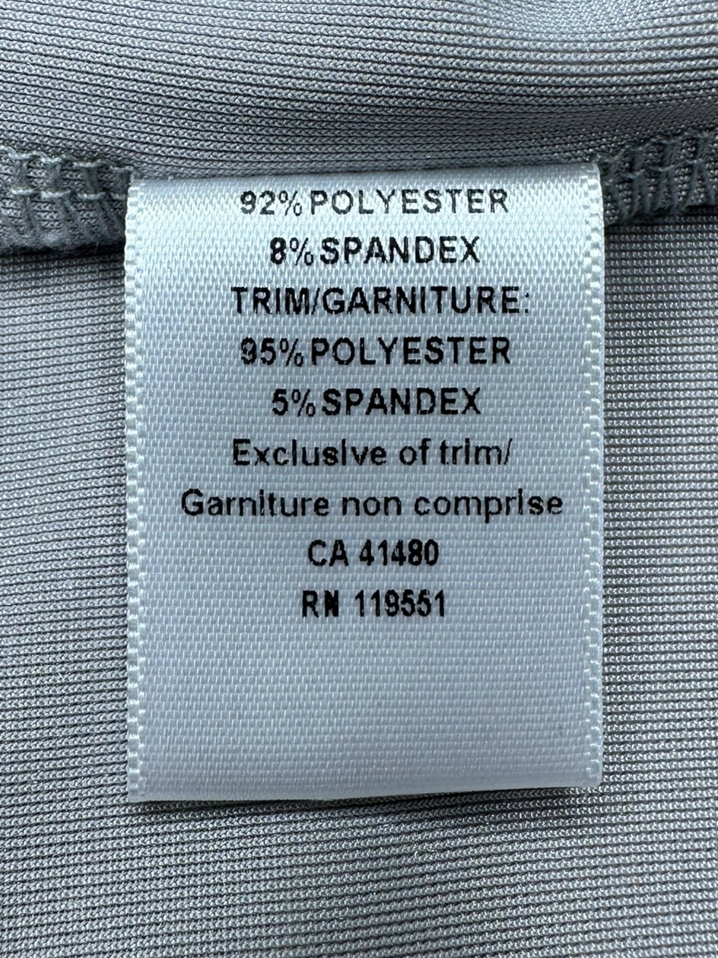 GF Collection Gray Velvet Blouse Size L