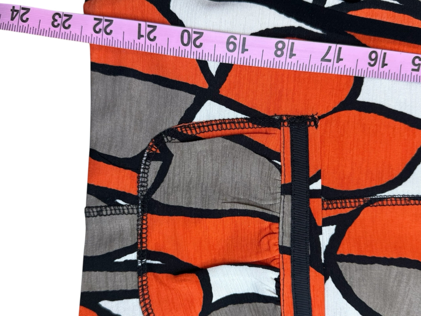 Joseph Ribkoff Orange Abstract Knit Jacket Size M