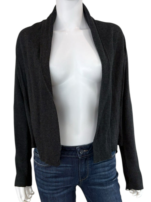 EILEEN FISHER Gray Handloomed Organic Cotton Sweater Cardigan Size S