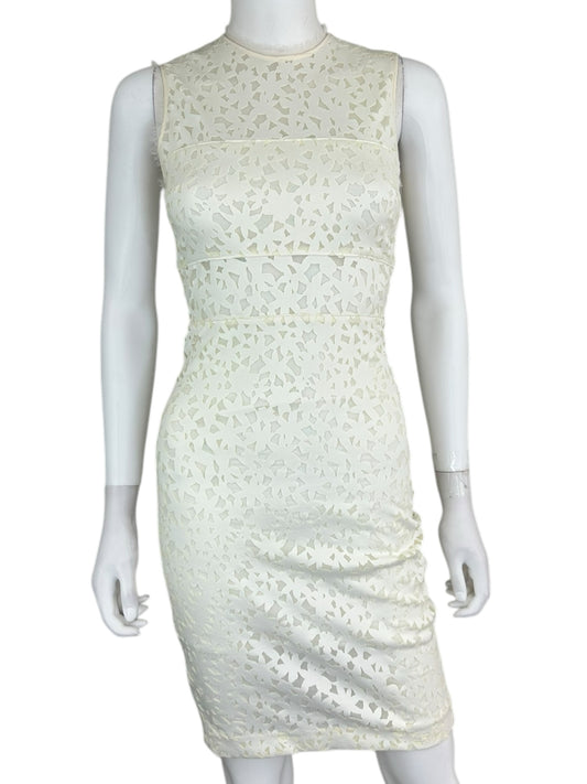 ELIZABETH and JAMES White Midi Floral Dress Size 0