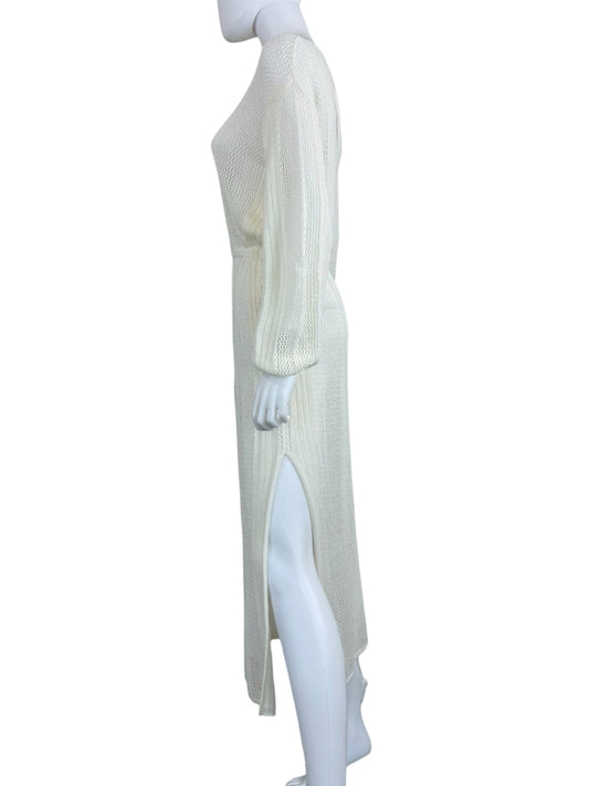 Spell Ivory Open-Knit Maxi Dress Size XS