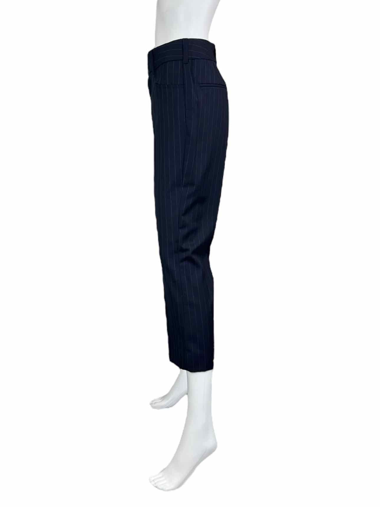 RE/DONE Navy Pinstripe Virgin Wool Trouser Size 28