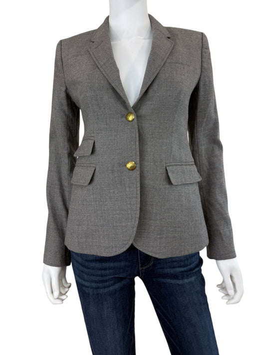 J. Crew Gray Wool Schoolboy Blazer Size 4
