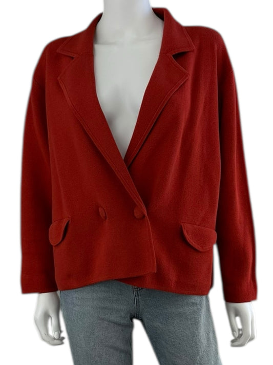 cabi Orange Coronation Cardigan Blazer Size M