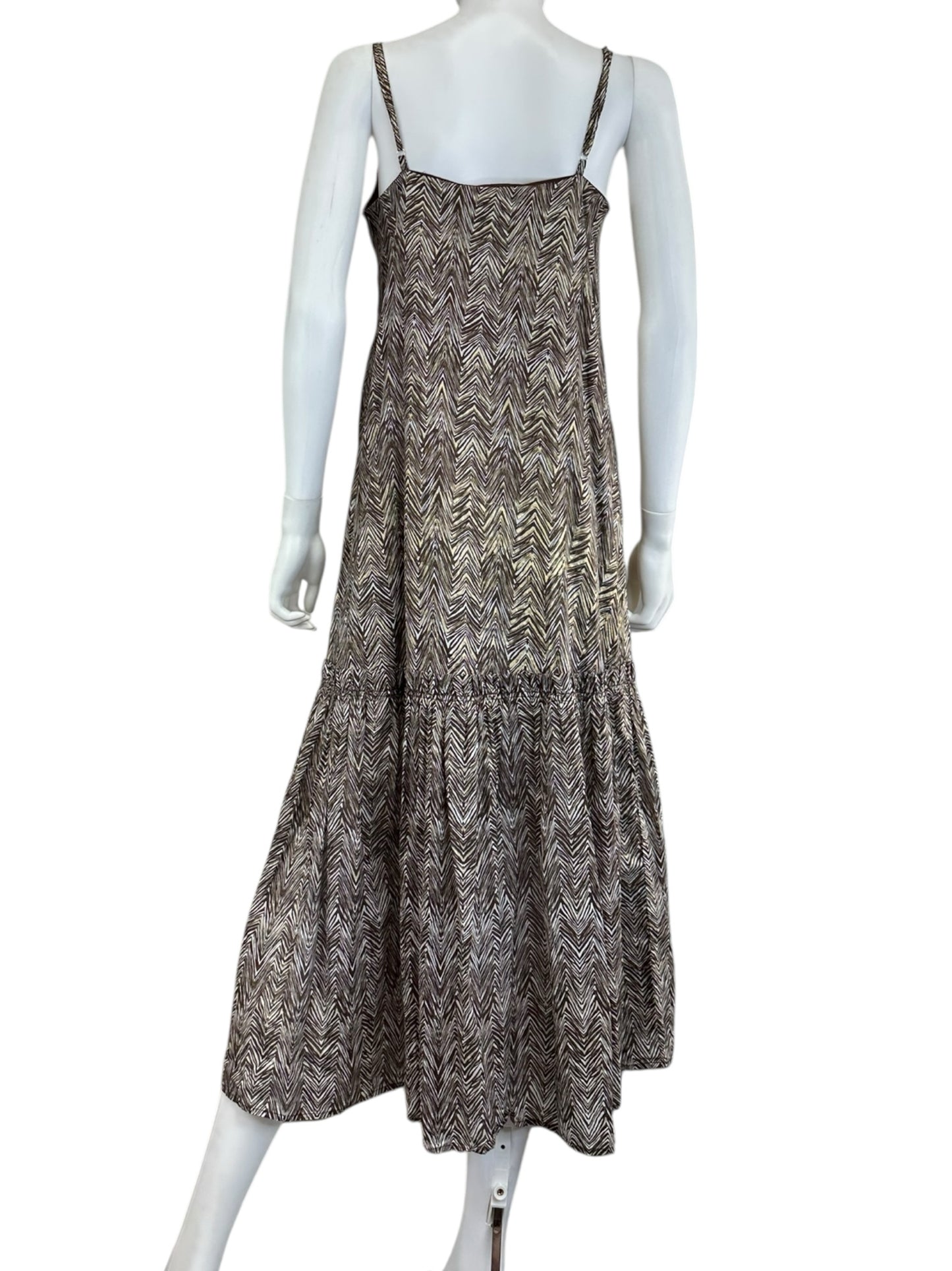 NWT jude connally Brown and Cream Zebra Dress Size S