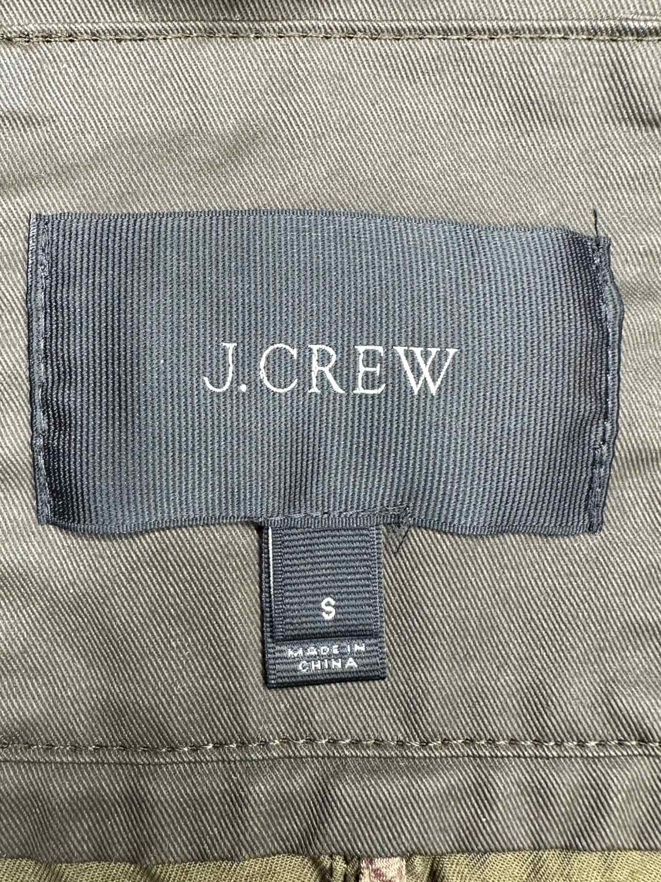 J. Crew Olive Zip-Up Jacket Size S