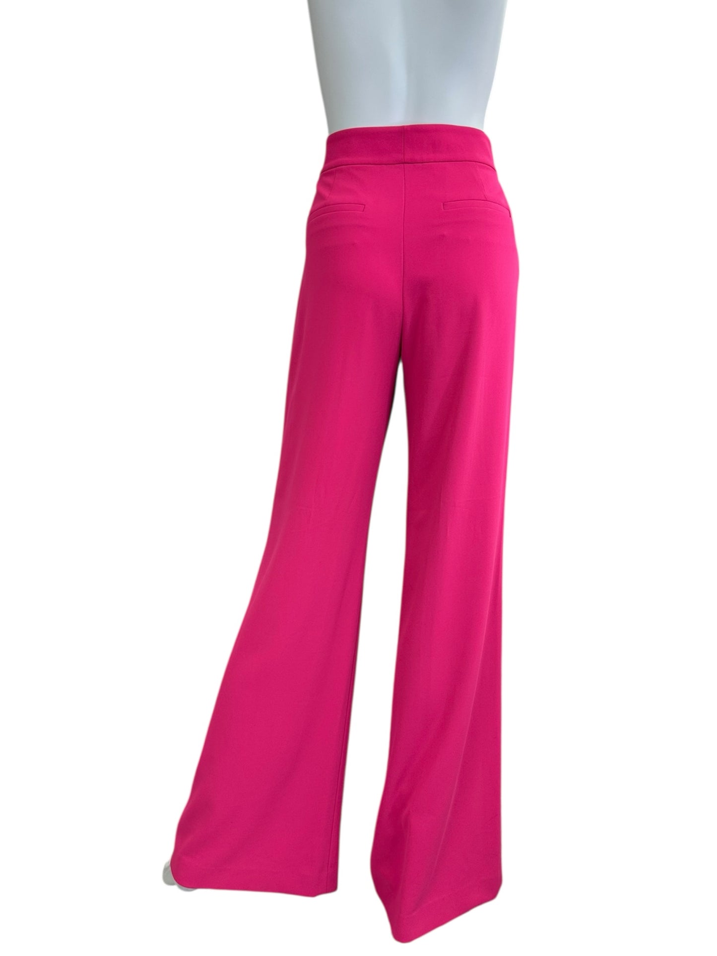 alice & olivia Hot Pink Dylan High Waisted Leg Pants Size 6