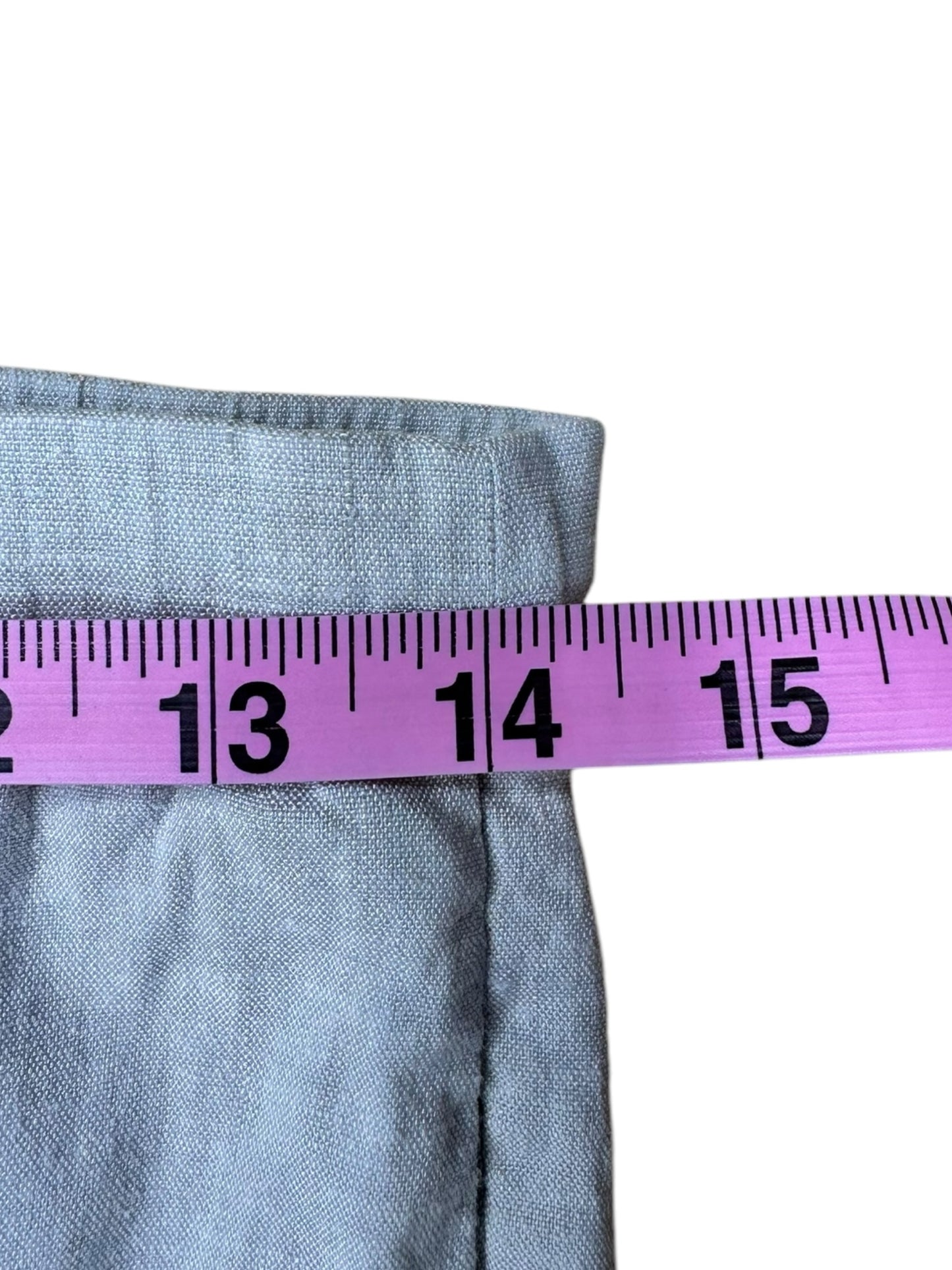 Theory Grey 100% Linen Cropped Pants Size S