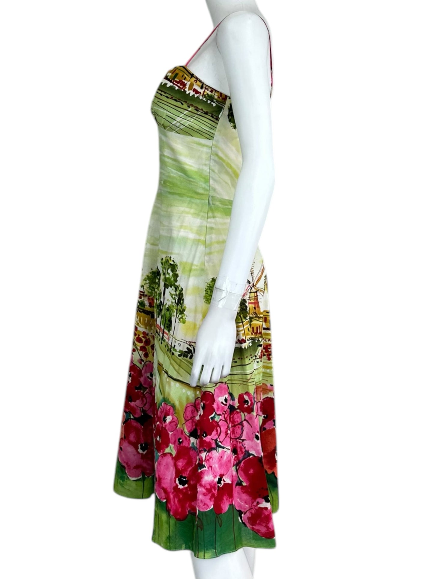 muse Floral Midi Dress Size 2