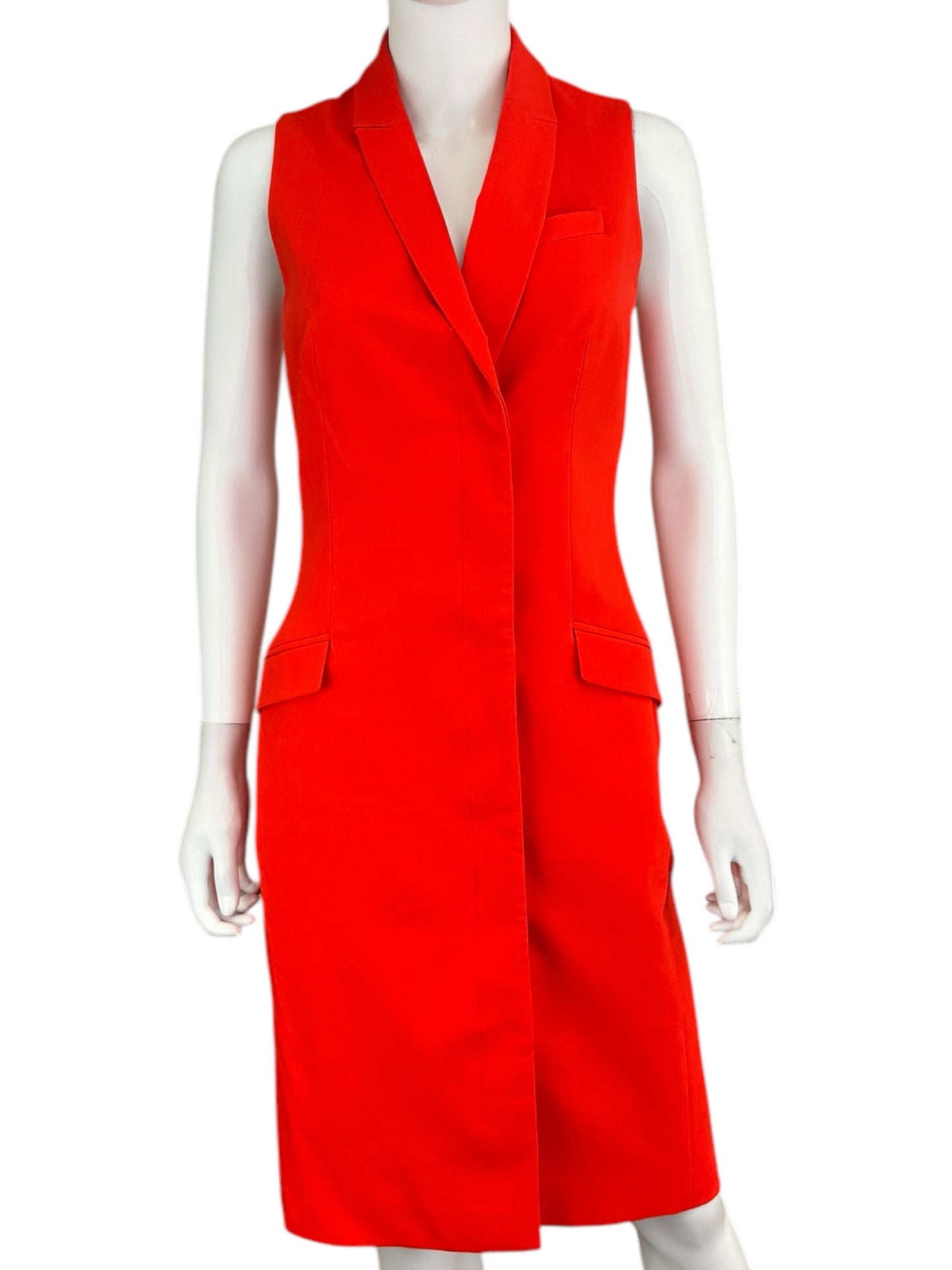 BANANA REPUBLIC Red Mini Workwear Dress Size 2