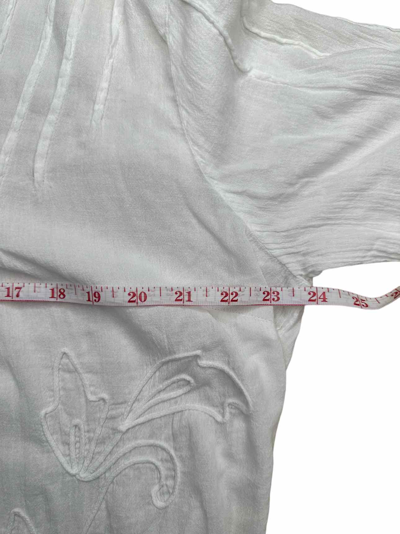 Gretty Zuegar 100% Cotton White Blouse Size L