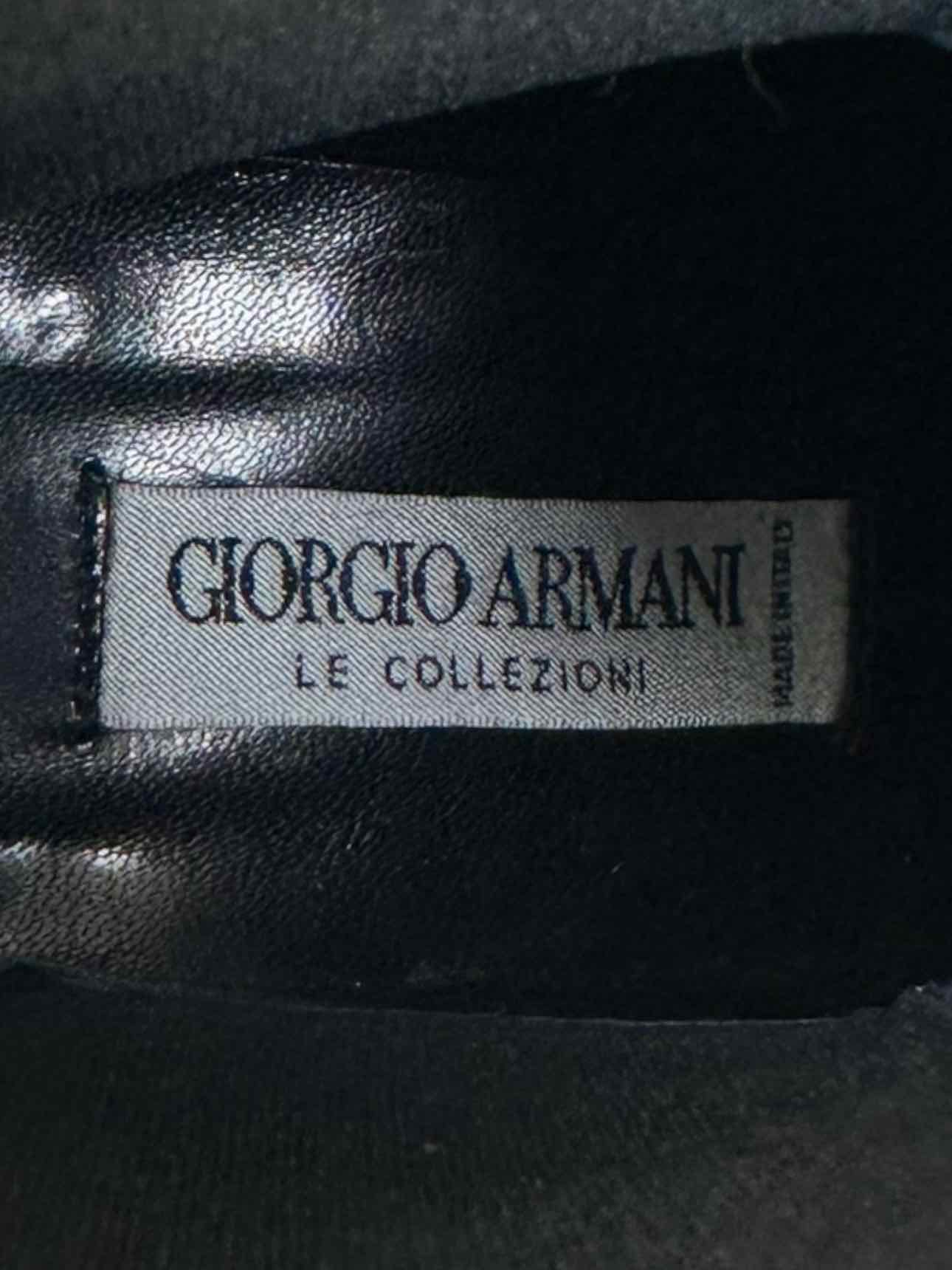 giorgio armani Black Ankle Boots Size 36.5