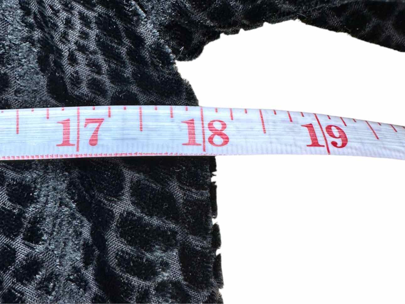 FRAME Black Velvet Croc Blouse Size S