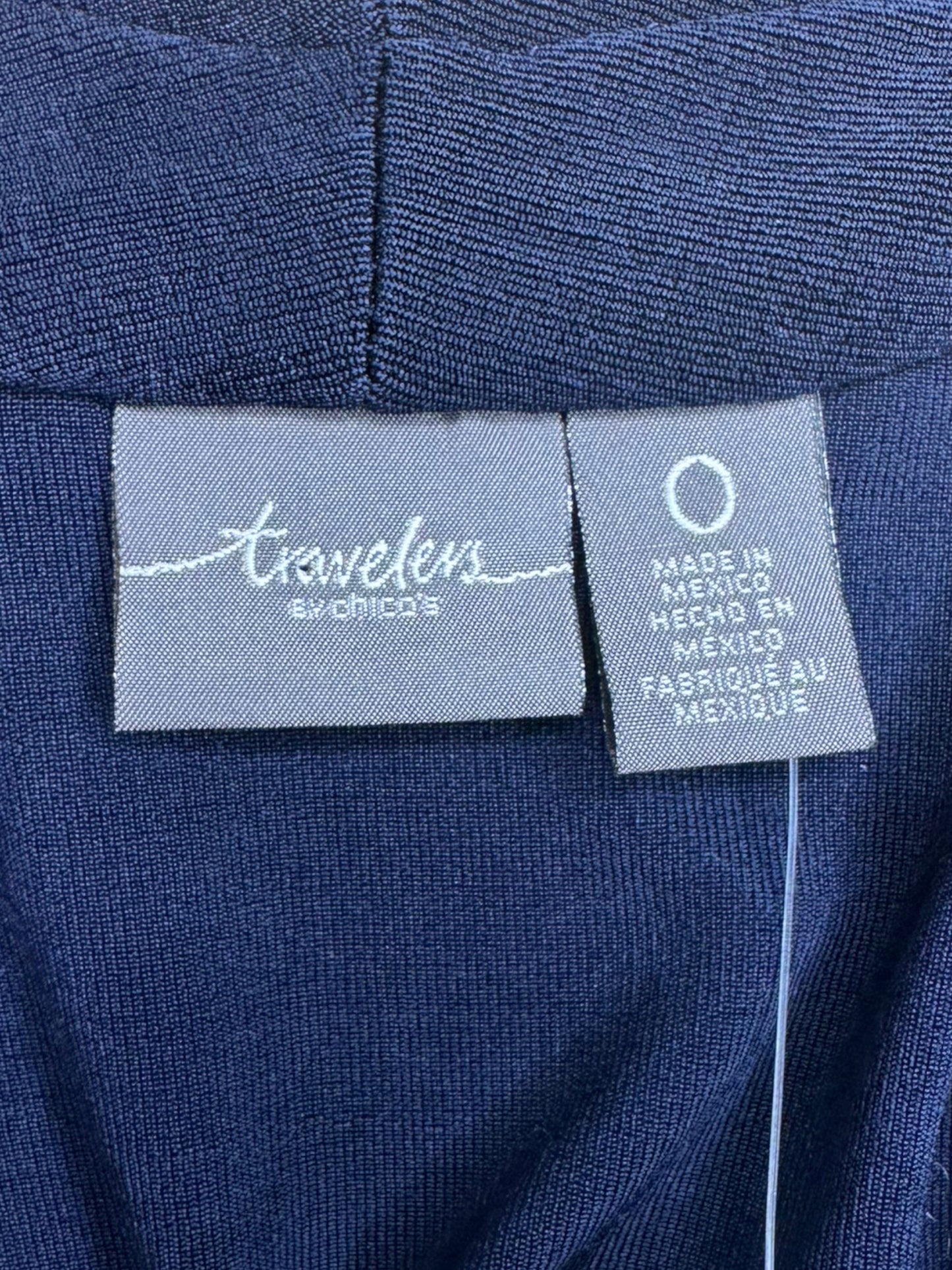 chicos NWT Navy Travelers Corset Cardigan Size S