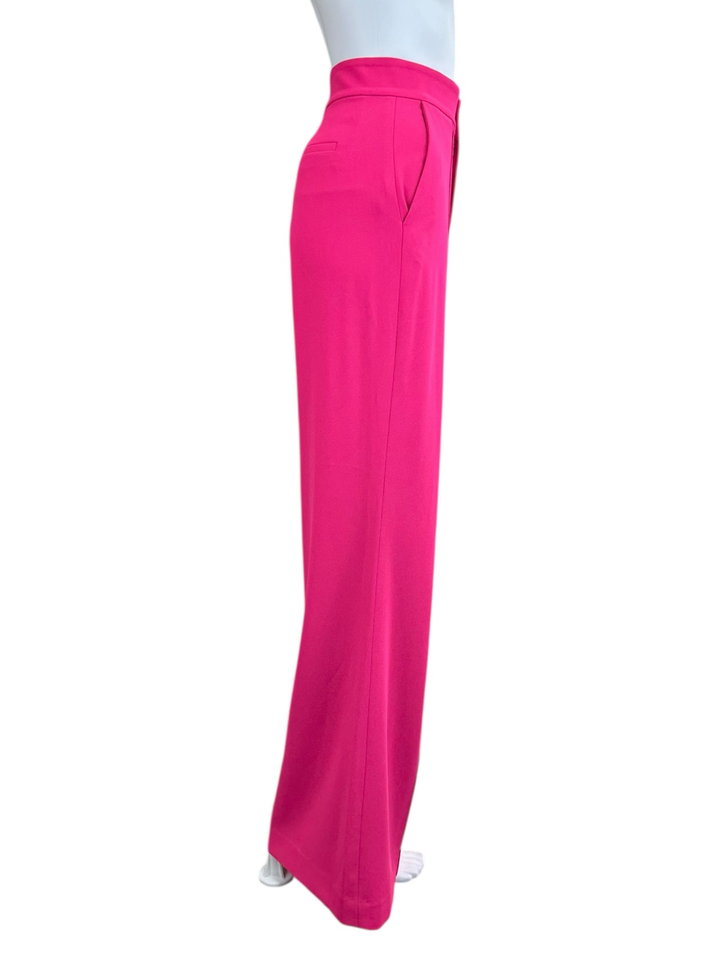 alice & olivia Hot Pink Dylan High Waisted Leg Pants Size 6