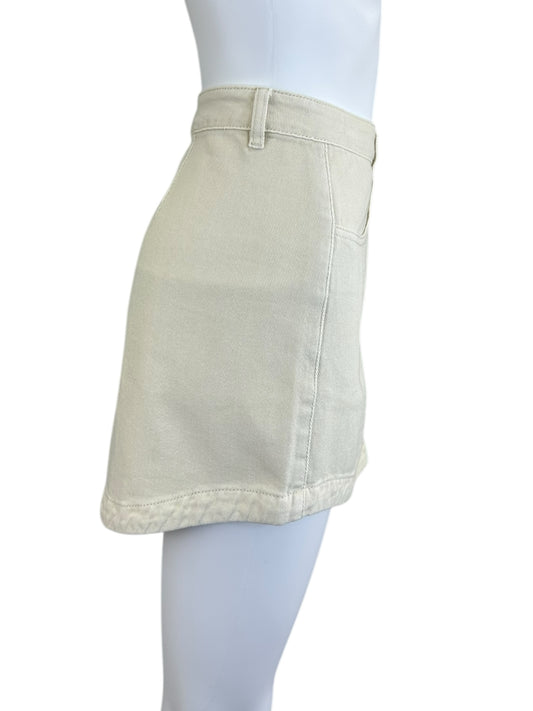 Saltwater Luxe NWT Elisia Cream Mini Skirt Size L