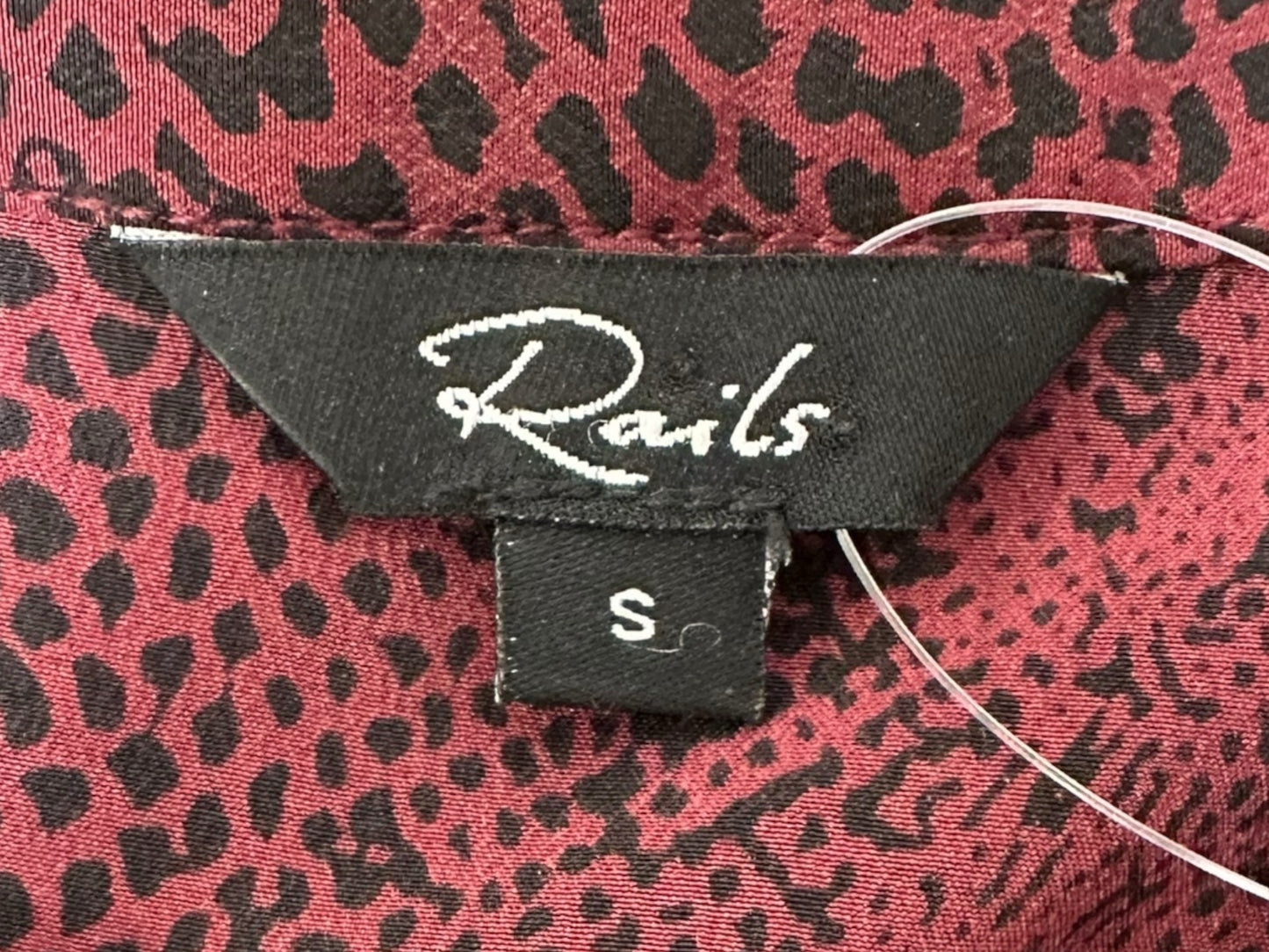 Rails 100% Silk Reptile Print Mini Dress Size S
